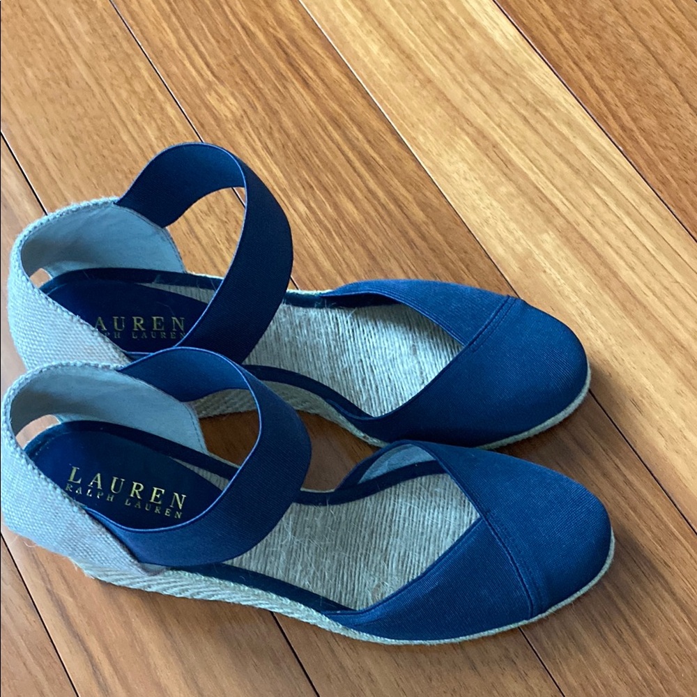 Lauren Ralph Lauren Women's Blue Wedge Shoes